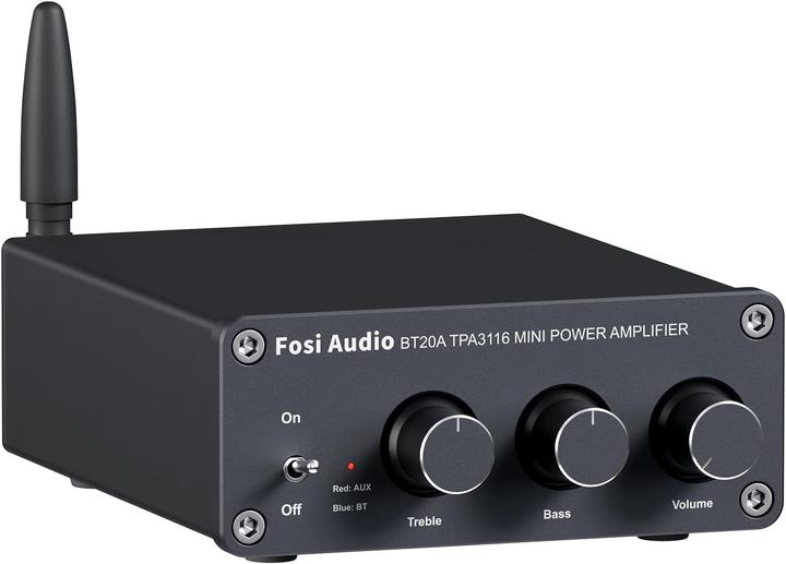 Produktbild Fosi Audio BT20A Stereo HiFi-Verstärker – Bluetooth 5.0 – 2 × 100 W (Verstärker)