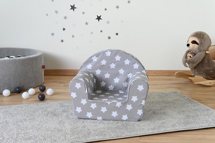 Immagine prodotto Knorrtoys Kindersessel - "Grey white stars" (Poltrona per bambini)