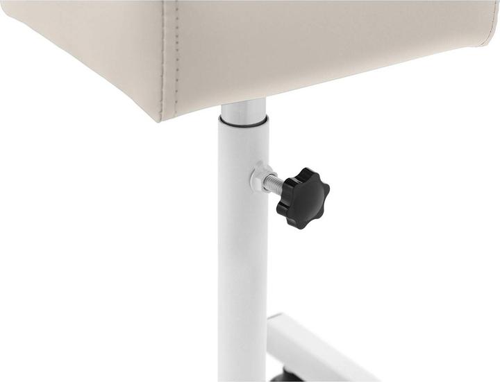 Produktbild Physa Beinstütze Fusspflege Fussstütze Beinauflage Hocker 24 x 22 cm creme bis 80 kg