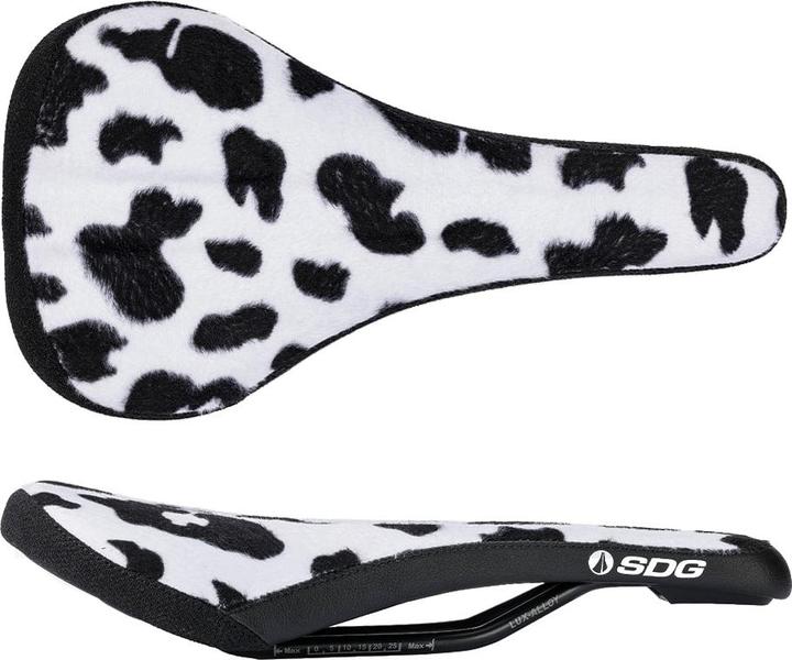 Actual product image Sdg Bel-Air 3.0 Traditional Limited Saddle, Lux-Alloy, 7x7, cow print