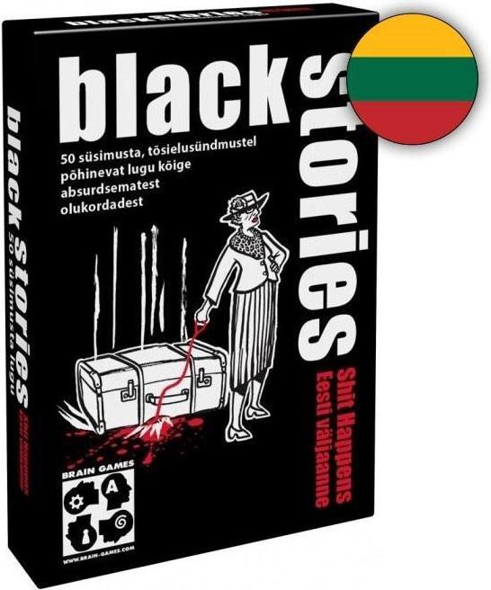 Actual product image Brain Games Black Stories Shit Happens | LT (Lithuanian, 2 - 15 Players)