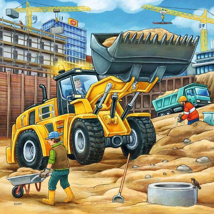 Image du produit Ravensburger Grands véhicules de chantier (49 pièces)