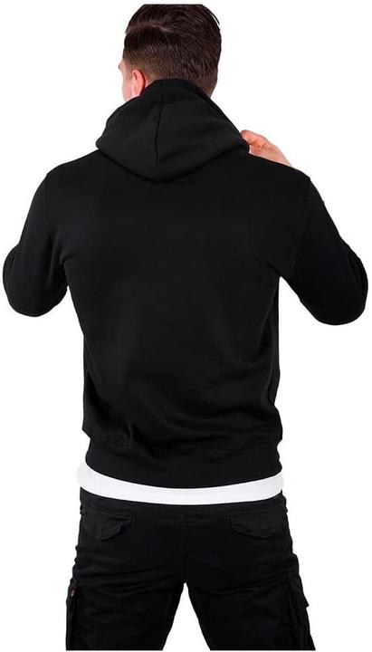 Produktbild Alpha Industries Basic Hoody met klein logo voor heren Black (XS)