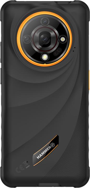 Image du produit Hammer Stossfestes Android 14 Smartphone 6,56" Akku 6050mAh (128 Go, Noir, 6.56", Double SIM, 4G)