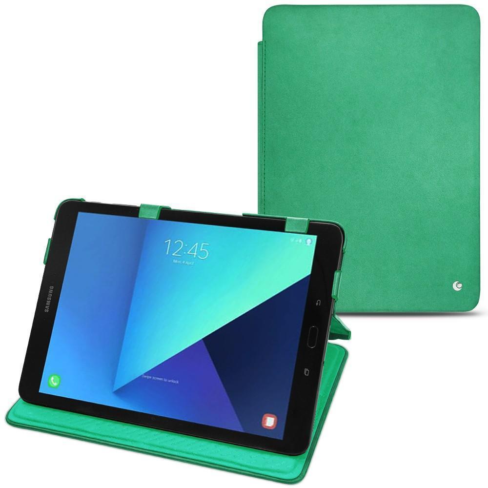 Noreve Lederschutzhülle horizontal (Galaxy Tab S3 9.7 (2017)), Tablet Hülle, Grün