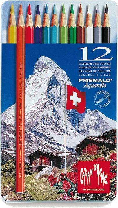 Actual product image Caran d'Ache Prismalo Aquarelle Metallschachtel (Multicoloured, 12 x)