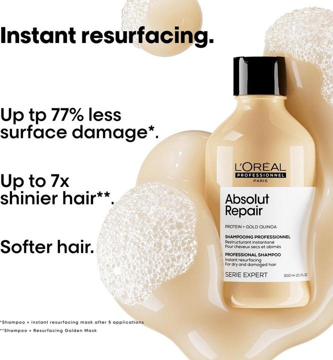 Produktbild L'Oréal Professionnel L’Oréal Paris Serie Expert Absolut Repair Frauen Professionell Shampoo (Flüssiges Shampoo, 300 ml)