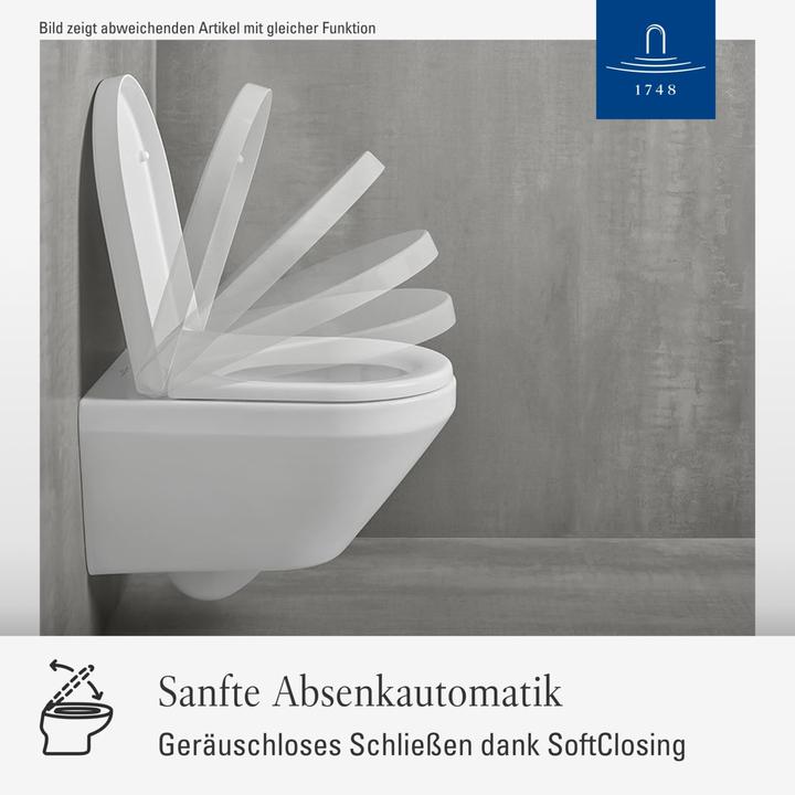 Produktbild Villeroy & Boch Antao WC-Sitz, mit Absenkautomatik und abnehmbaren Sitz