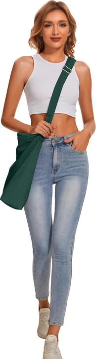 Produktbild Only-Bags.Store Kordtasche Umhängetasche mit Reissverschluss Wasserdichter Shopper Grosse Kord-Umhängetasche