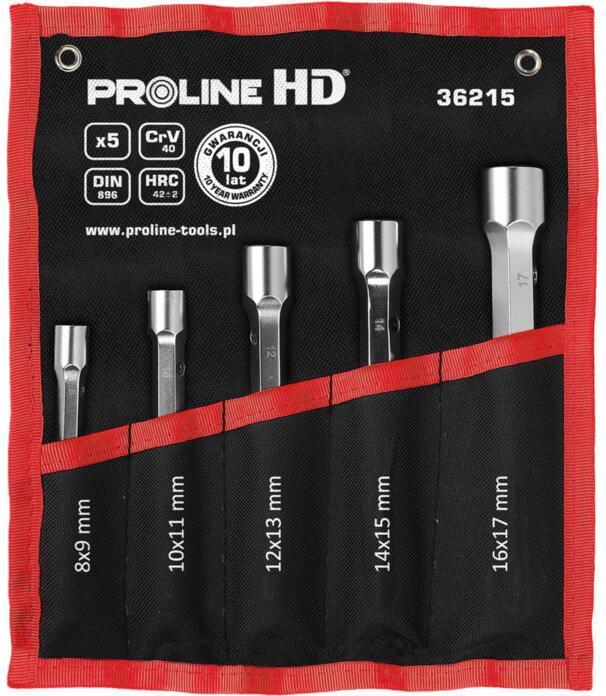 Proline Pro-Line Doppelsechskantschlüsselsatz 8-17mm 5-tlg. (36215) (12 mm, 14 mm, 16 mm, 10  mm, 17 mm, 11 mm, 15 mm, 13 mm)
