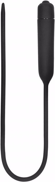 Actual product image Ouch! Silcone Vibrating Bullet Plug Extra Long - Urethral Sounding