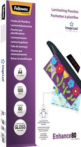 Actual product image Fellowes Enhance 80 (A4, 100 Piece, 80 µm)