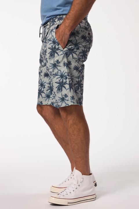 Actual product image JP1880 Bermuda shorts, all-over print, elastic waistband, up to 8 XL (6XL)