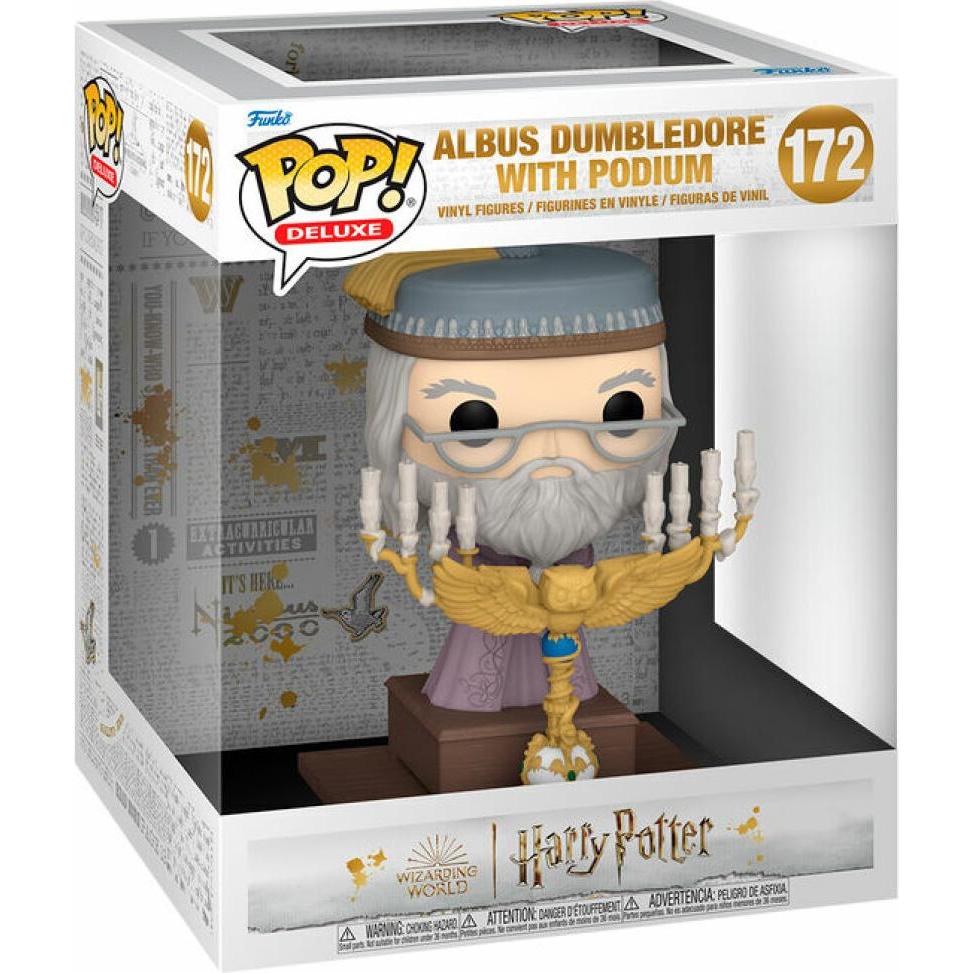 Thumbnail - Funko Harry Potter POP! Deluxe Vinyl Figur Deluxe Dumbledore w/Podium 12 cm