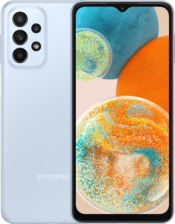 Actual product image Samsung Galaxy A23 5G (128 GB, Light blue, 6.60", Dual SIM, 50 Mpx, 5G)