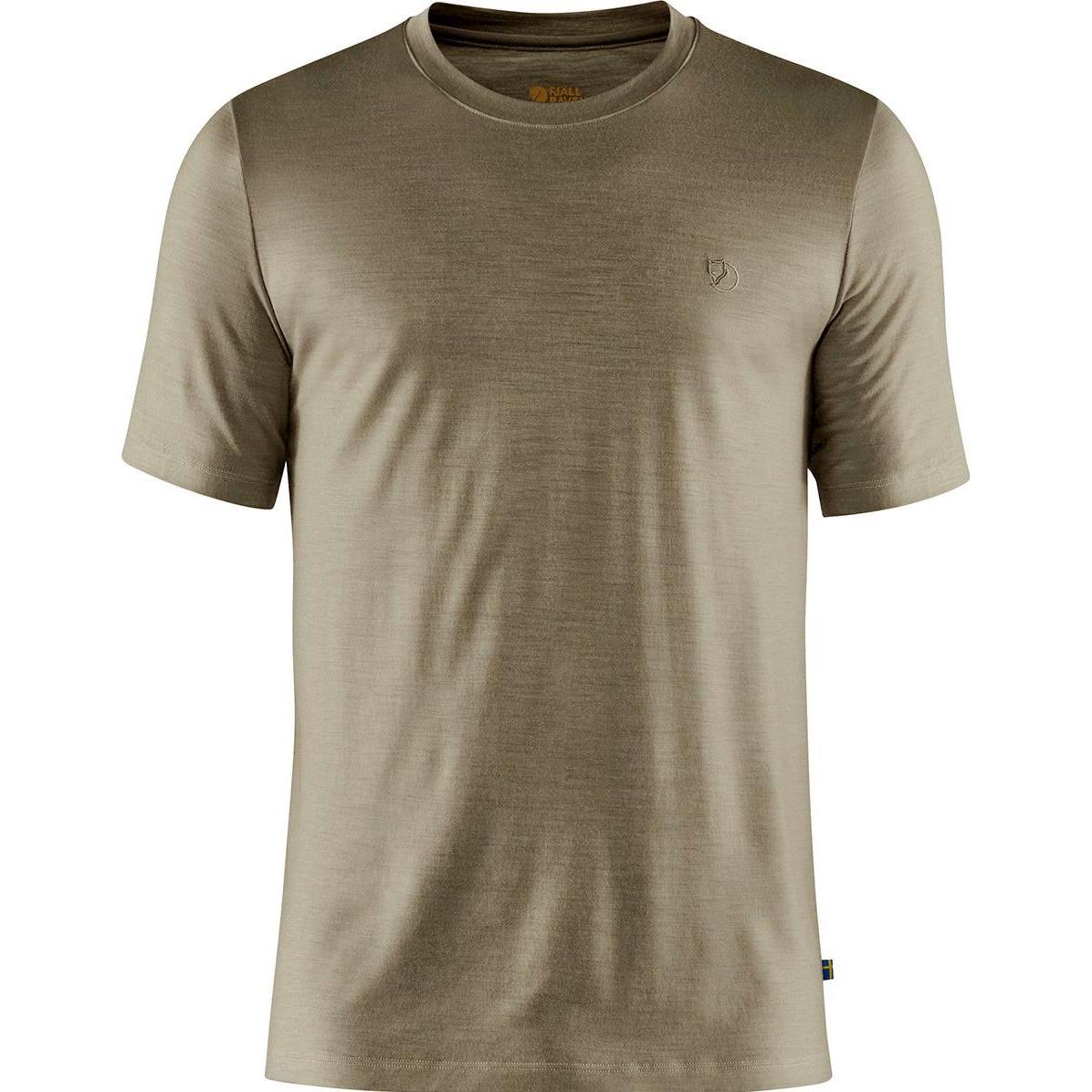 Fjällräven, Herren, Funktionsshirt, Abisko Wool T-Shirt (S), Grün, S
