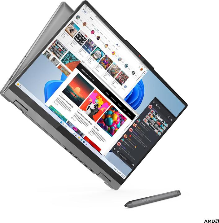 Actual product image Lenovo IdeaPad 5 2-in-1 (16", 1000 GB, 16 GB, DE, AMD Ryzen 7 8845HS)