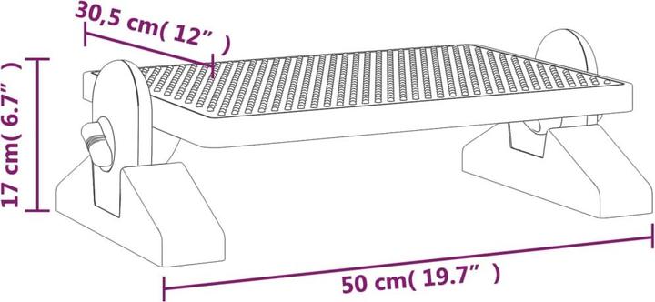 Produktbild vidaXL Yaakov (50 x 30.5 x 17 cm)