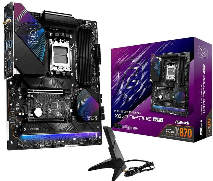 Image du produit AsRock Phantom Gaming X870 Riptide WiFi (AM5, AMD X870, ATX)