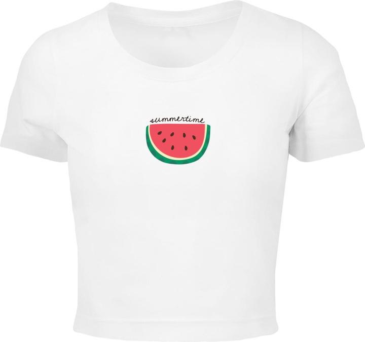 Produktbild Merchcode Ladies Summer - Summertime Cropped Tee - 118783 (XS)