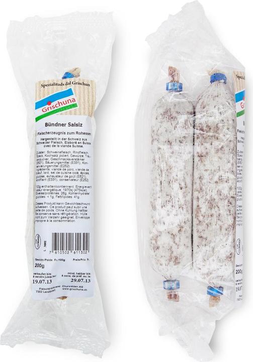 Produktbild Grischuna Wurst Salsiz (100 g)