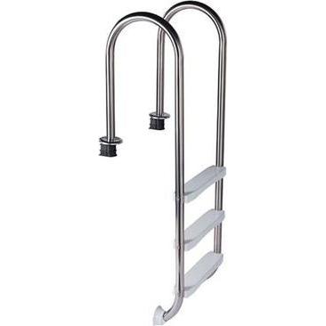 Azuro, Pool Zubehör, Edelstahlleiter SLIM 3-Stufen - für Pools über 1,10m Höhe