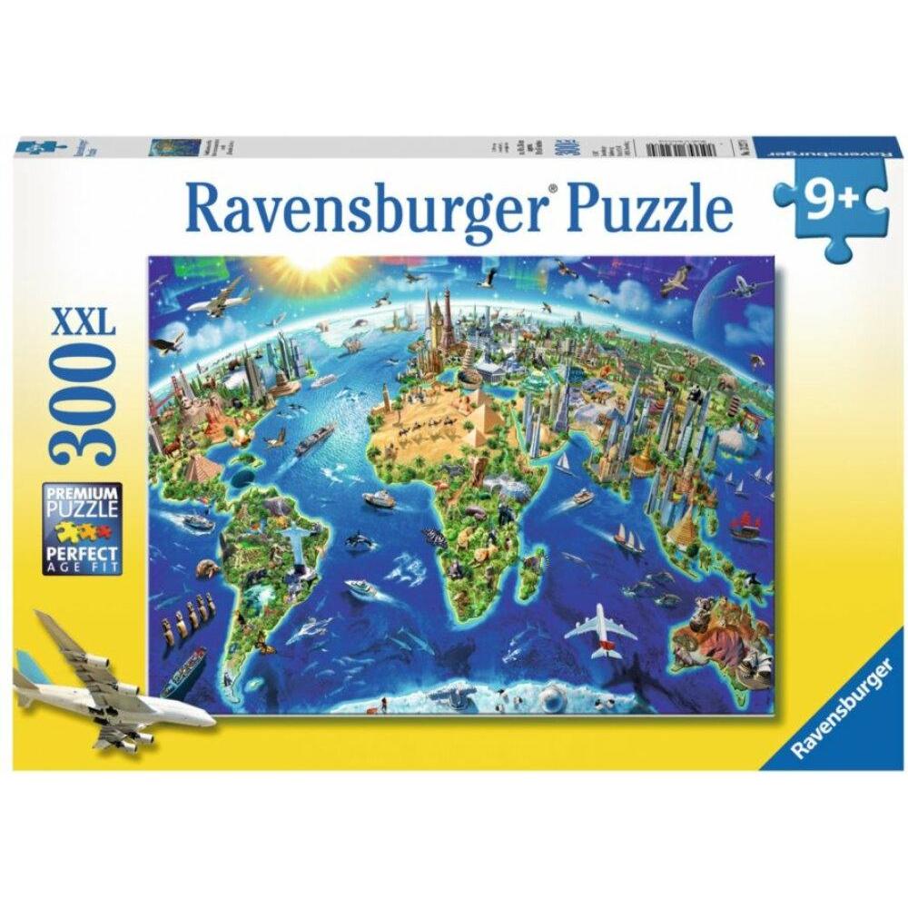 Ravensburger Puzzle Weltansichten Karte XXL 300 Teile (300 Teile)