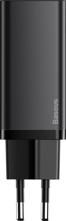 Produktbild Baseus GaN2 Lite Quick ChargerC+U 65W EU Black (65 W, 1 Port)