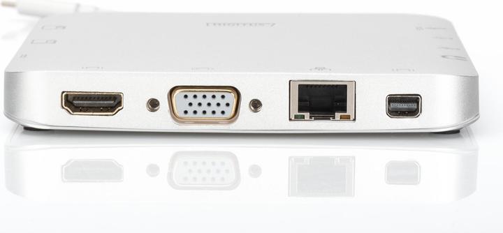 Produktbild Digitus Universal Dockingstation USB 3.1 Typ C MicroSD SD (USB-C, 11 Ports)