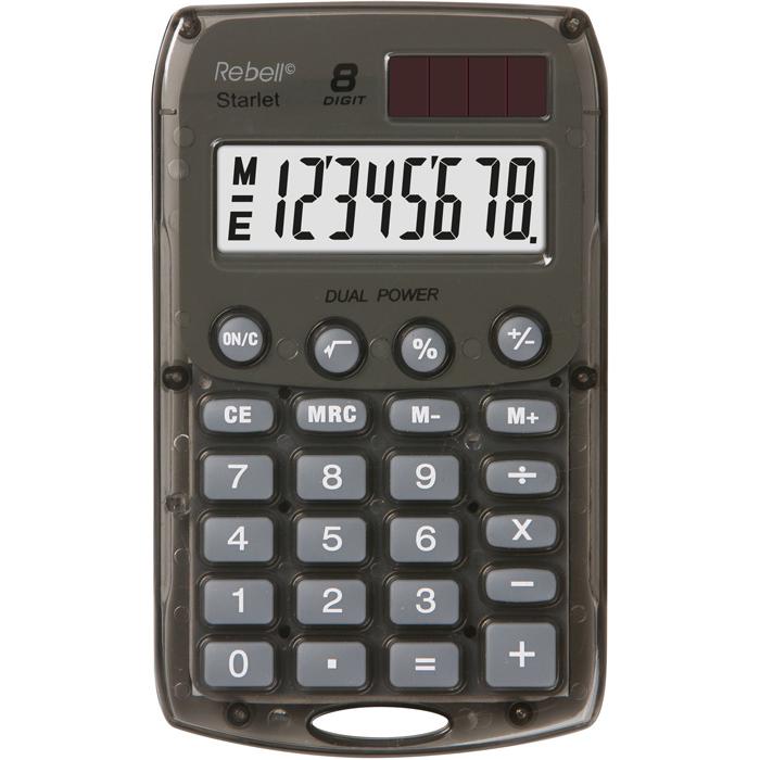 Rebell, Taschenrechner, Starlet BK Taschenrechner Tasche Einfacher Taschenrechner (Batterien, Solarzellen)