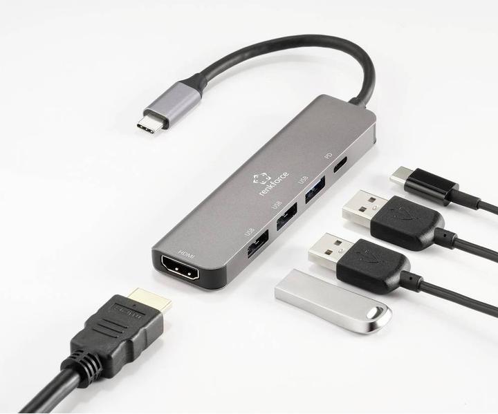 Productafbeelding Renkforce RF-DKS-903 (USB-C, 5 Havens)