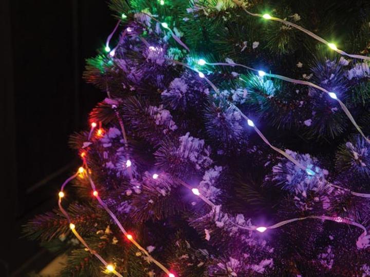 Actual product image Vellight TUYA LED - 7.5 m - 75 multicoloured lamps - transparent wire - smart (7.50 m)