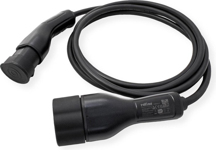 Produktbild Roline E-Auto Ladekabel Typ2, 3-phasig (Typ 2, 11 kW, 16 A, 5 m)