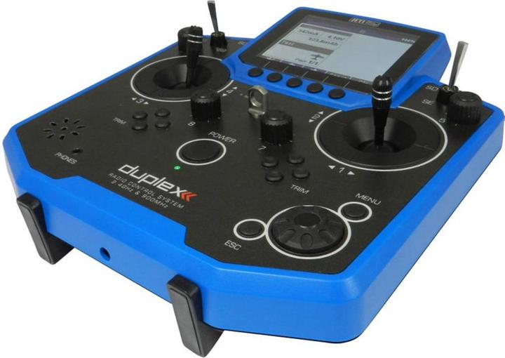 Produktbild Jeti DS-12 "100 Jahre Conrad" Blau Hand-Fernsteuerung 2,4 GHz Anzahl Kanäle: 8