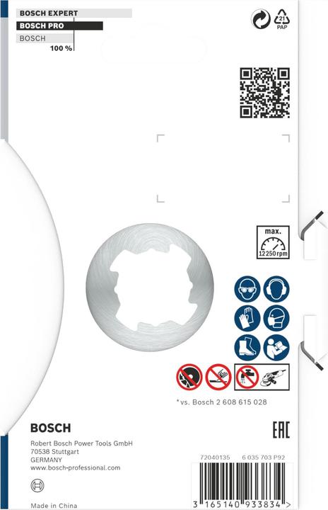 Immagine prodotto Bosch Professional Zubehör Disco diamantato PRO Multi Material X-Lock, 125 x 22,23 mm, 22,23 mm