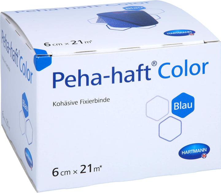 Produktbild Hartmann color Fixierbinden 20 m x 6 cm / blau