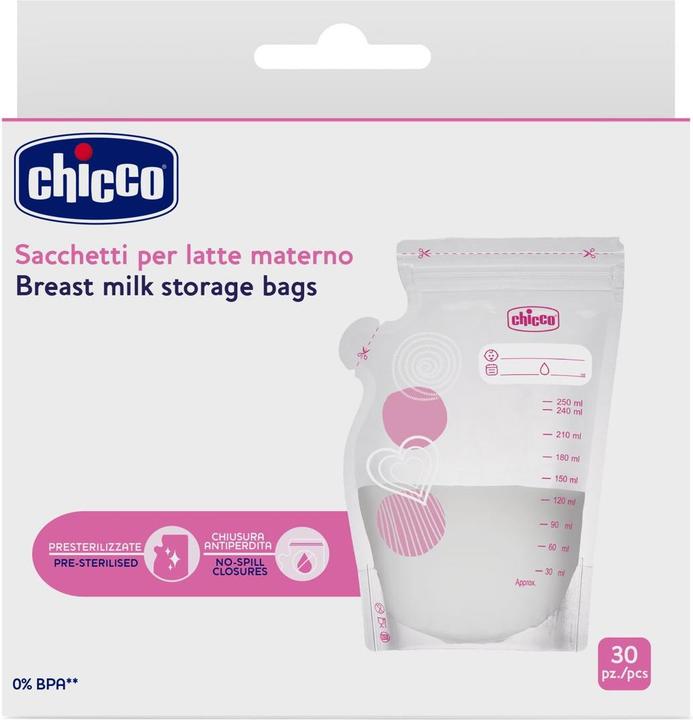 Produktbild Chicco Sacchetto Per Latte Materno -30pz
