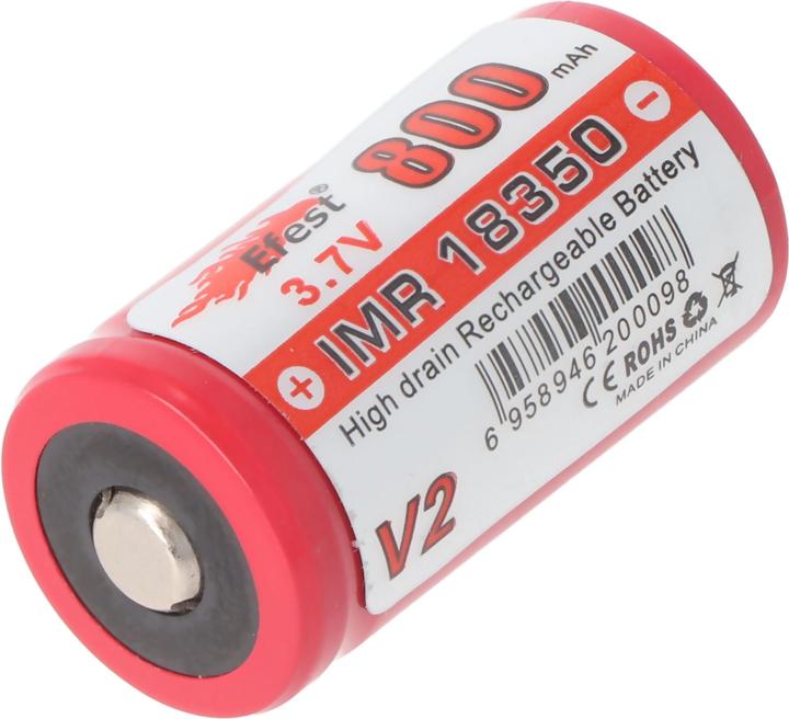 Image du produit Efest Akku IMR 18350 V2 (Pluspol erhöht) (18350, 800 mAh)