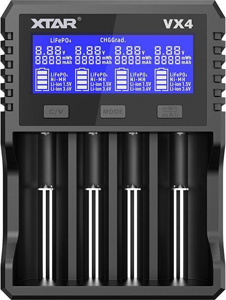 Xtar VX4 (1 pz., 18650, Caricabatterie senza batteria)