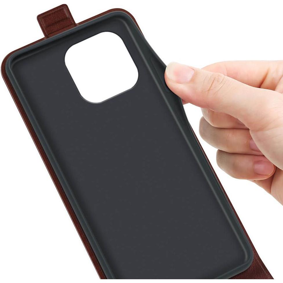 Thumbnail - Cover-Discount iPhone 15 Pro Max - Klassisches Flip Case vertikal braun (Apple iPhone 15 Pro Max), Smartphone Hülle, Bra...