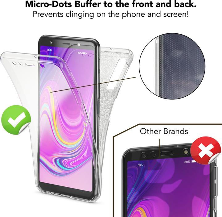Produktbild Nalia 360 Grad Glitzer Hülle (Samsung Galaxy A7 (2018))
