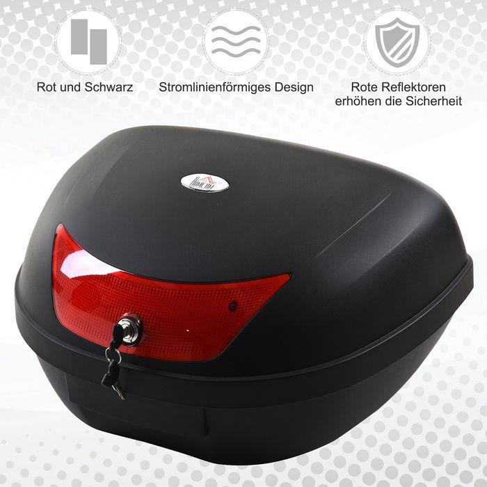 Image du produit Swisshandel24 Valise moto, valise scooter pour moto, scooter, mobylette et quad, valise casque 48 L, top case (48 l)