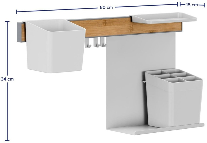 Produktbild tesa Küchenorganizer Kombi-Set M zum Kleben
