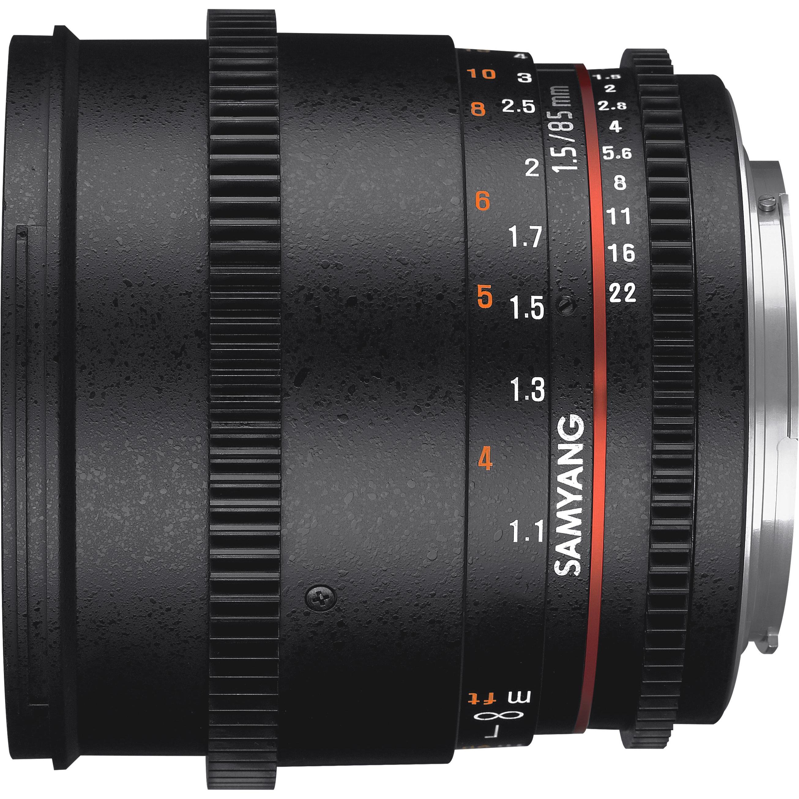 Thumbnail - Samyang 85mm T1.5 VDSLR II Canon EF (Canon EF, Vollformat), Objektiv, Schwarz