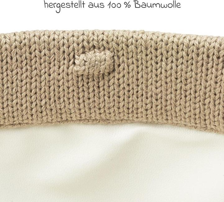 Image du produit Meyco Petit panier à langer small Mini Knots sable