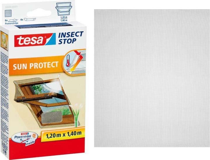 Actual product image tesa Fly screen for roof windows with sun protection (120 x 140 cm)