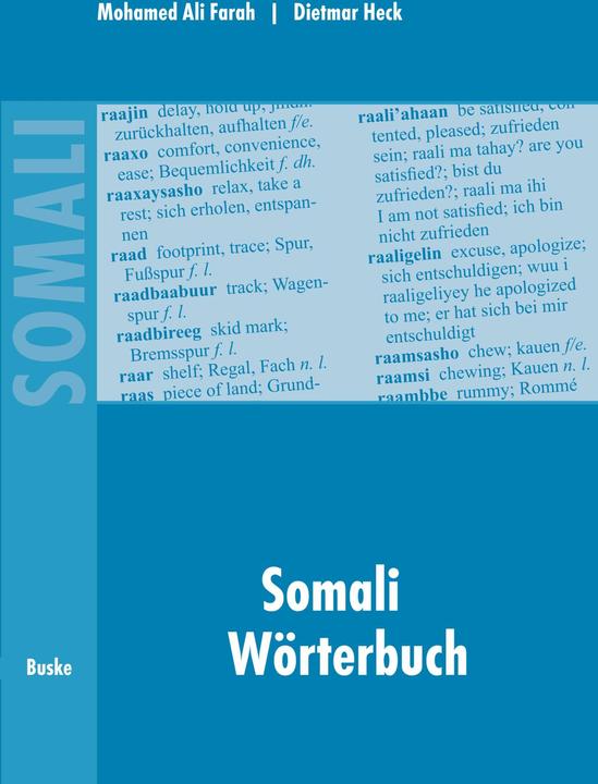 Actual product image Somali Wörterbuch (German, English, Dietmar Heck, Mohamed Ali Farah, 2015)