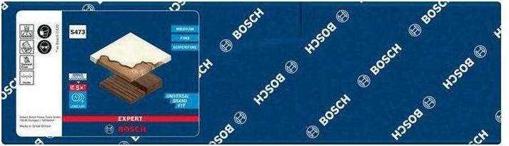 Immagine prodotto Bosch Professional Zubehör EXPERT S473 Tampone standard, 98 x 120 x 13 mm, superfine (Superfine)