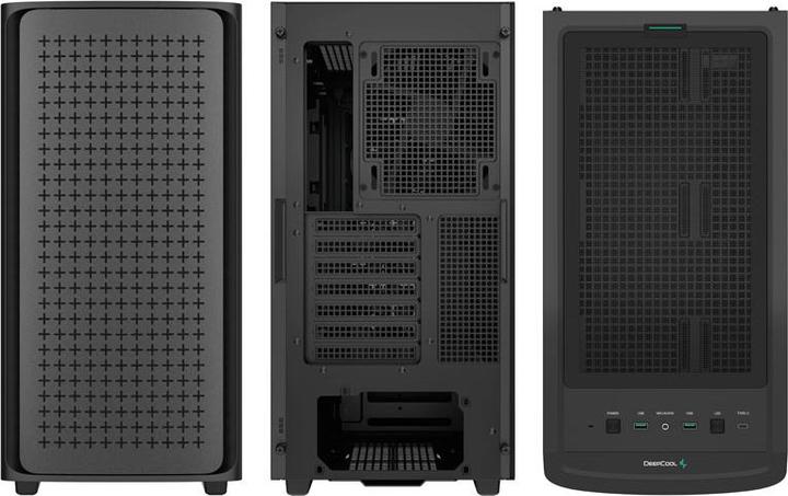 Actual product image Deepcool MID-TOWER HOUSING CK560 Side Window, Black, Mid-Tower, Power Supply Included in Faith No. (ATX, mATX, E-ATX, Mini-ATX)