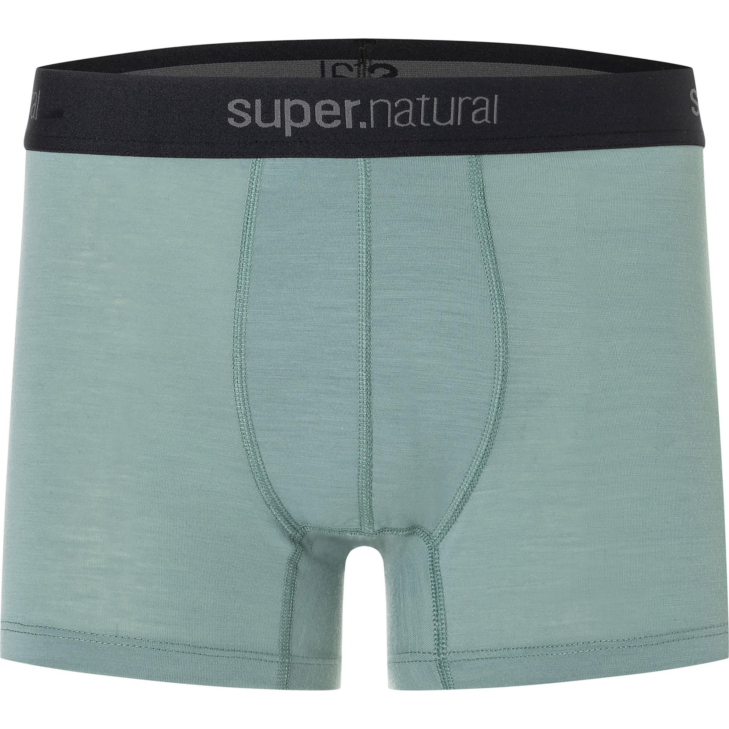 Super Natural, Herren, Funktionsunterhose, TUNDRA175 BOXER (L), Grün, L